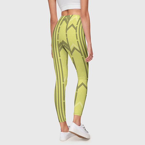 Женские легинсы Закулисье классические обои / 3D-принт – фото 4