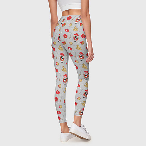 Женские легинсы Щелкунчик и игрушки / 3D-принт – фото 4