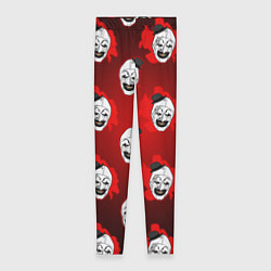 Женские легинсы Funny clown Art in blood