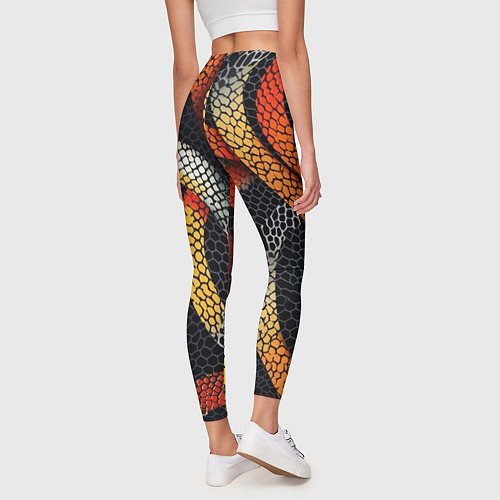 Женские легинсы В змеях / 3D-принт – фото 4