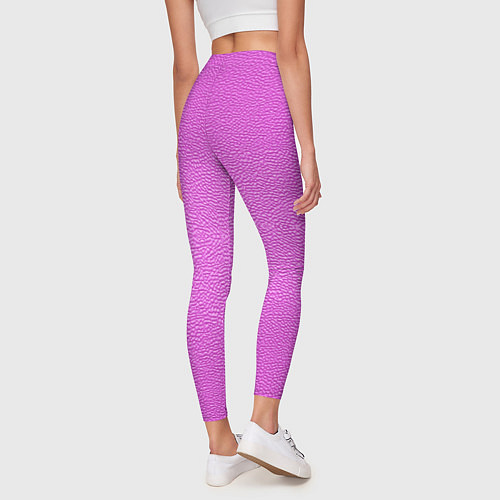 Женские легинсы Текстура розовой кожи / 3D-принт – фото 4