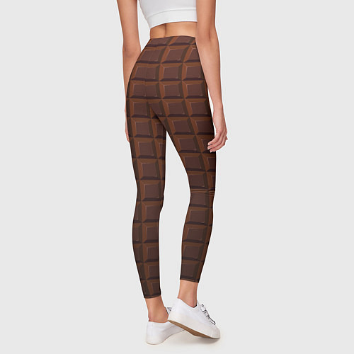 Женские легинсы Горький шоколад / 3D-принт – фото 4
