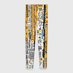 Женские легинсы Cyberpunk pattern yellow