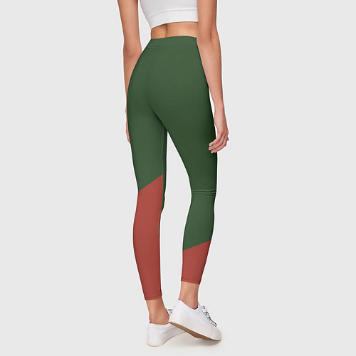 Женские легинсы Мотострелковые войска: герб со щитом / 3D-принт – фото 4