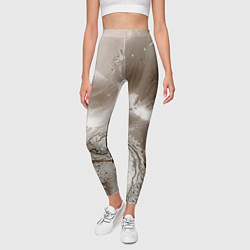 Леггинсы женские Песок и вода, цвет: 3D-принт — фото 2