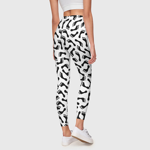 Женские легинсы Следы / 3D-принт – фото 4
