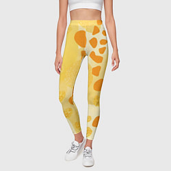 Леггинсы женские Солнечные пятна жирафа, цвет: 3D-принт — фото 2
