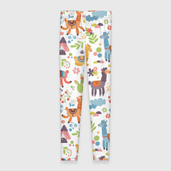 Женские легинсы Ламы паттерн