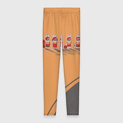 Леггинсы женские Пять спортивных кроликов, цвет: 3D-принт