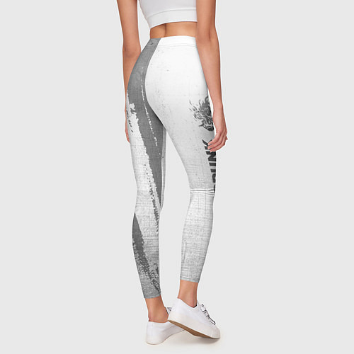 Женские легинсы Cyberpunk 2077 - white gradient по-вертикали / 3D-принт – фото 4