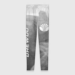 Леггинсы женские Daewoo - grey gradient вертикально, цвет: 3D-принт