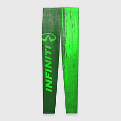 Женские легинсы Infiniti - green gradient по-вертикали