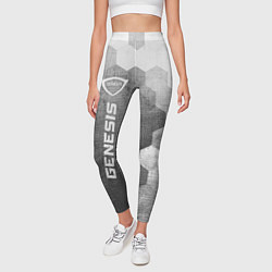 Леггинсы женские Genesis - grey gradient по-вертикали, цвет: 3D-принт — фото 2
