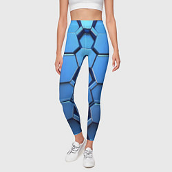 Леггинсы женские Синий бронежилет, цвет: 3D-принт — фото 2