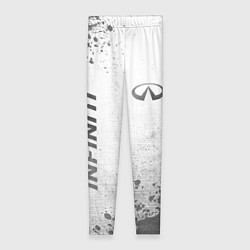 Женские легинсы Infiniti - white gradient вертикально