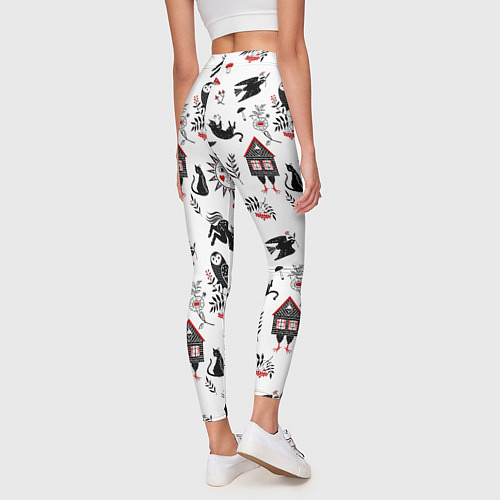 Женские легинсы Русские сказки / 3D-принт – фото 4