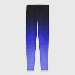 Женские легинсы Градиент индиго из чёрно в синий текстура крошка