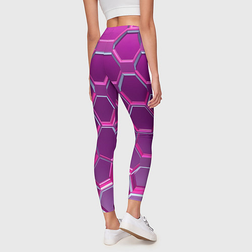 Женские легинсы Розовый бронежилет / 3D-принт – фото 4