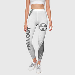 Леггинсы женские Fallout - white gradient вертикально, цвет: 3D-принт — фото 2