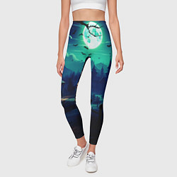 Леггинсы женские Day of the Dead - Хэллоуин, цвет: 3D-принт — фото 2