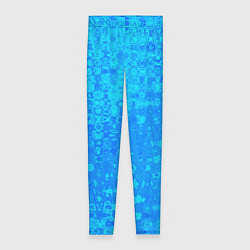 Женские легинсы Голубой неоновый абстрактная текстура