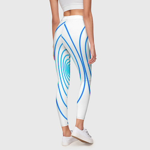Женские легинсы Овалы с свечением / 3D-принт – фото 4