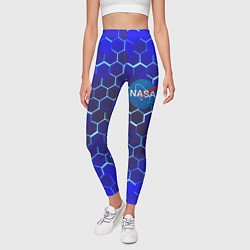 Леггинсы женские Nasa голубая броня, цвет: 3D-принт — фото 2