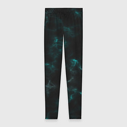 Женские легинсы Color black turquoise
