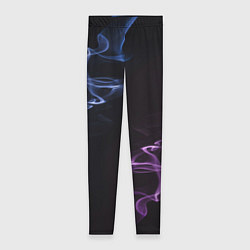 Женские легинсы Color black blue pink