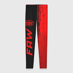 Леггинсы женские FAW - red gradient по-вертикали, цвет: 3D-принт
