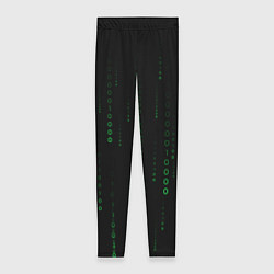 Женские легинсы Color black green