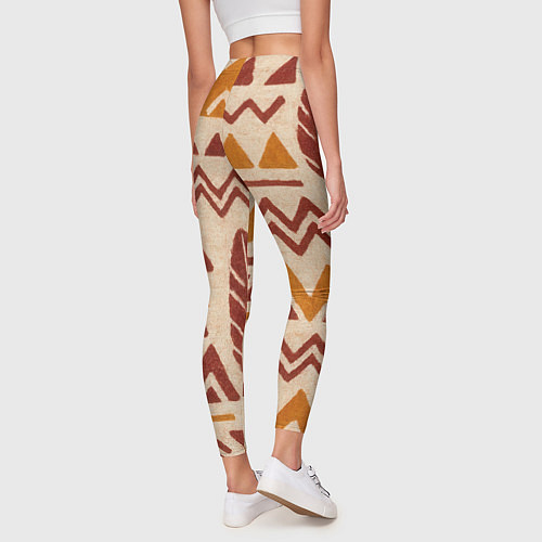Женские легинсы Паттерн с индийскими мотивами / 3D-принт – фото 4
