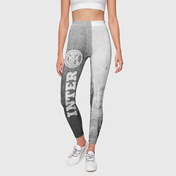 Леггинсы женские Inter - grey gradient по-вертикали, цвет: 3D-принт — фото 2