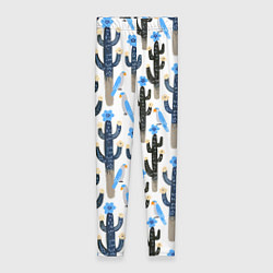 Леггинсы женские Кактусы и попугаи, цвет: 3D-принт