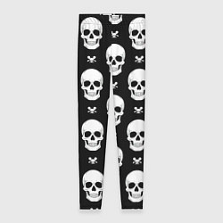 Женские легинсы Черепной фон