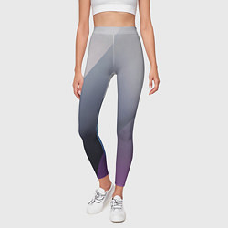 Леггинсы женские Color grey with stripes, цвет: 3D-принт — фото 2