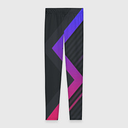 Леггинсы женские Color black line, цвет: 3D-принт