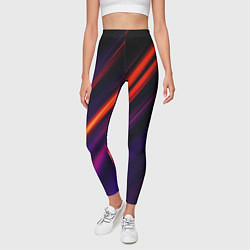 Леггинсы женские Multicolored, цвет: 3D-принт — фото 2