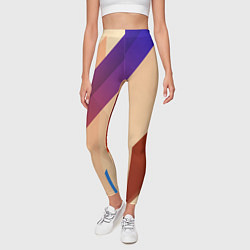 Леггинсы женские Multicolored, цвет: 3D-принт — фото 2