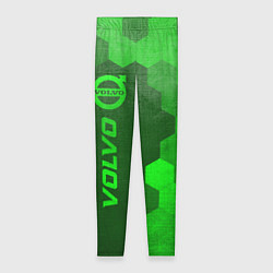 Женские легинсы Volvo - green gradient по-вертикали