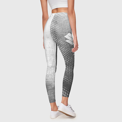 Женские легинсы Suzuki - grey gradient по-вертикали / 3D-принт – фото 4