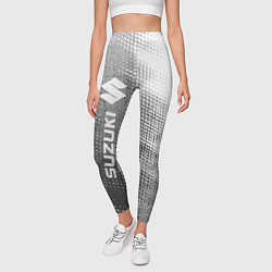 Леггинсы женские Suzuki - grey gradient по-вертикали, цвет: 3D-принт — фото 2