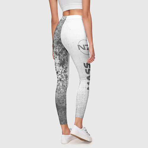 Женские легинсы Mass Effect - white gradient по-вертикали / 3D-принт – фото 4