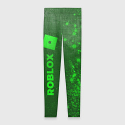 Леггинсы женские Roblox - green gradient по-вертикали, цвет: 3D-принт