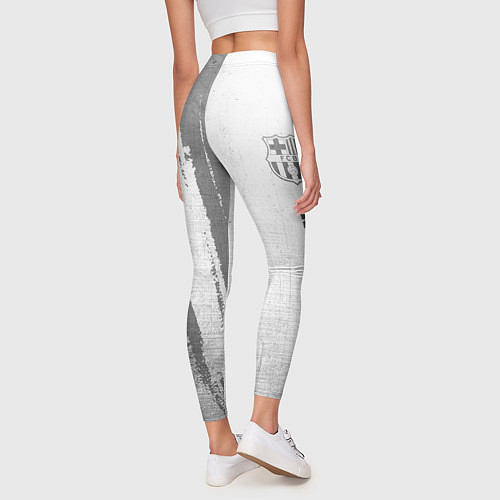 Женские легинсы Barcelona - white gradient по-вертикали / 3D-принт – фото 4