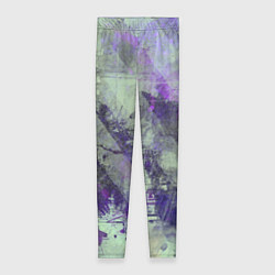 Леггинсы женские Абстракция - atomic violet in green, цвет: 3D-принт