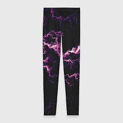 Леггинсы женские Lightning pink glow, цвет: 3D-принт