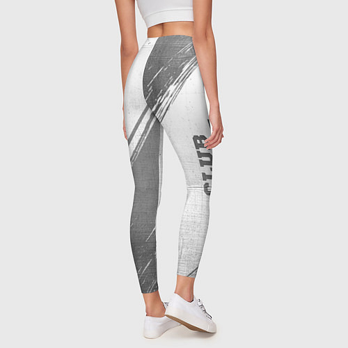 Женские легинсы Club Brugge - white gradient вертикально / 3D-принт – фото 4