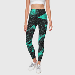 Леггинсы женские The triangle is light blue, цвет: 3D-принт — фото 2