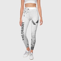 Леггинсы женские Valorant - white gradient вертикально, цвет: 3D-принт — фото 2